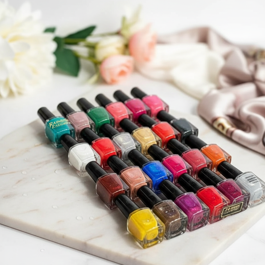 24-Shade Premium Nail Polish Set: Vibrant, Chip-Resistant & Quick-Drying Formula