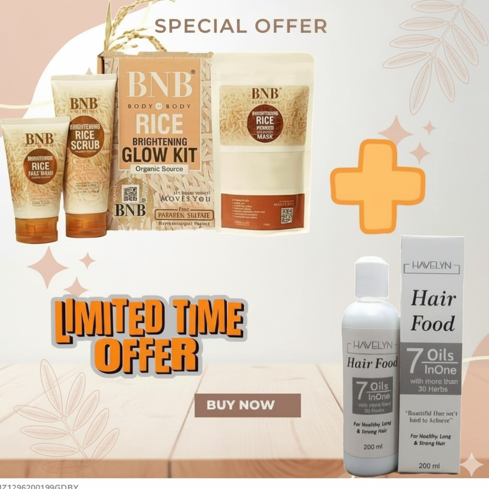 4 in 1 Skincare Bundle with Hair Oil Set