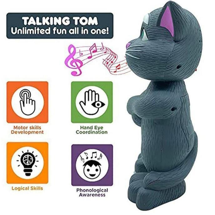 Grey Talking Tom Toy